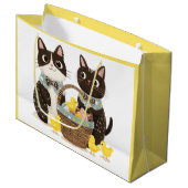 Paaskatten Paasmand Baby Chicks Groot Cadeauzakje (Voorkant Gekanteld)