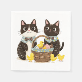 Paaskatten Paasmand Baby Chicks Servet