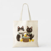 Paaskatten Paasmand Baby Chicks Tote Bag (Achterkant)