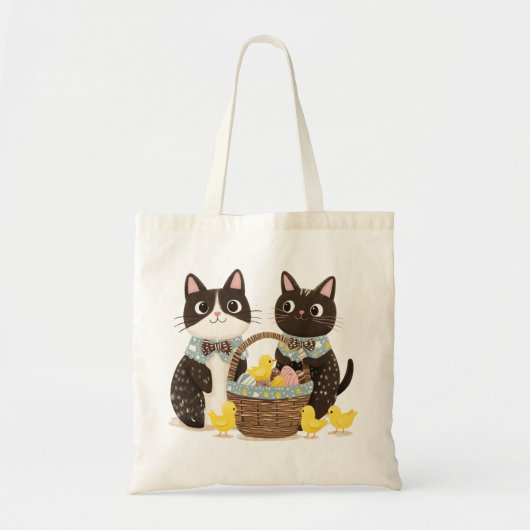 Paaskatten Paasmand Baby Chicks Tote Bag (Voorkant)