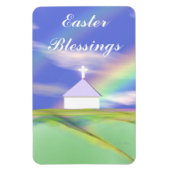 Paaskerk en regenboog magneet (Verticaal)