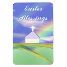 Paaskerk en regenboog