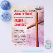 PAASKERKDIENSTEN | Jezus is de Verrezen Uitnodigin Flyer (Enkel)