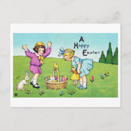paaskind Bunny Chick Briefkaart