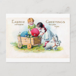 paaskind Bunny Egg Briefkaart