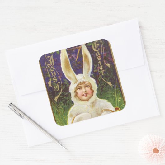  Paaskind bunny Vakantie sticker (Envelop)