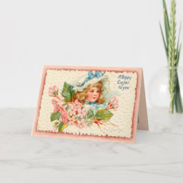 paaskind feestdagen kaart