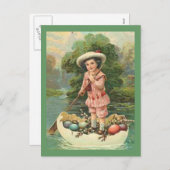  paaskind in eierplank, ZSSG Feestdagenkaart (Voorkant / Achterkant)