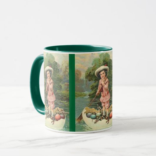 paaskind in eierplank, ZSSG Mok (Voorkant links)