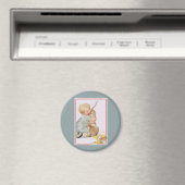 paaskind met Bunny Rabbit Magneet (Insitu (Vaatwasser))