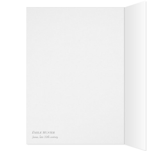 Paaskind met de zegen van de Émile Munier Card (Binnen (Links))