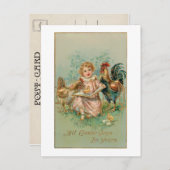  paaskind met vleesbeendergewas briefkaart (Voorkant / Achterkant)