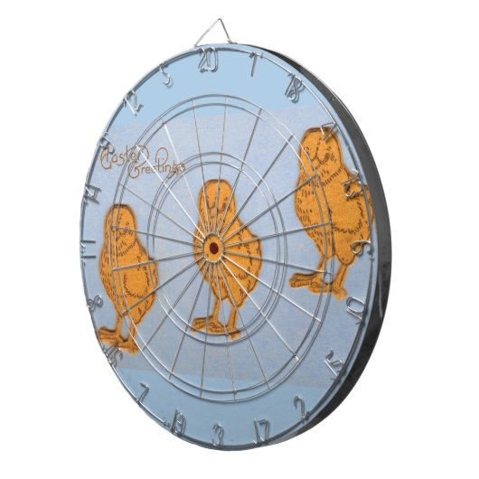 Paaskinderen in blauw dartbord (Voorkant Rechts)