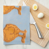 Paaskinderen in blauw theedoek (Quarter Fold)