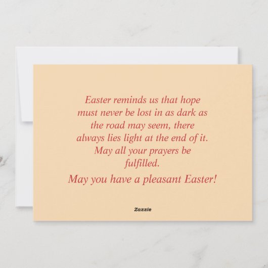 paaskinderen kletsen feestdagenkaart (Achterkant)