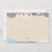 Paaskip Baby shower-uitnodigingen Kaart (Achterkant)