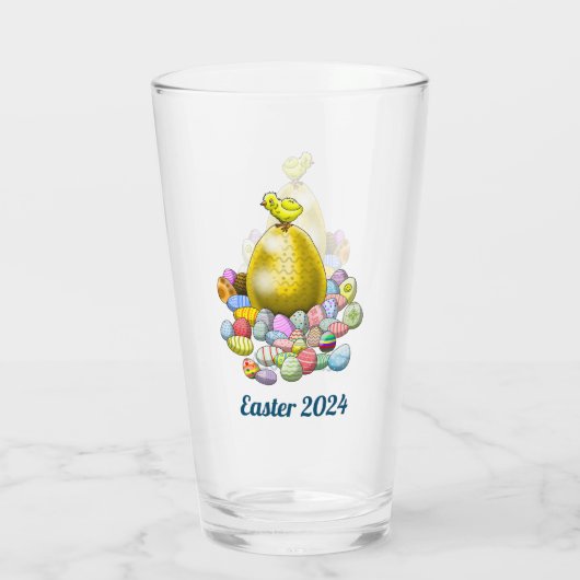 Paaskip & eieren glas (Achterkant)