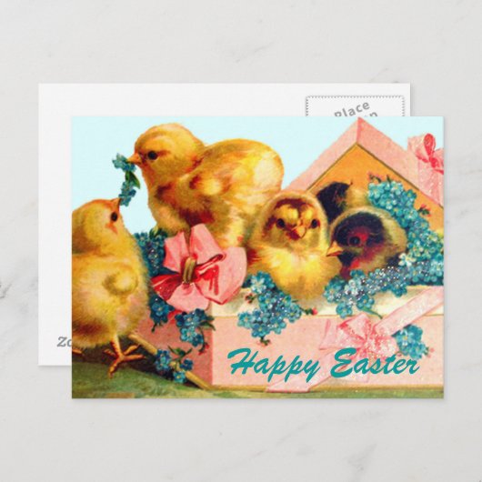 Paaskip Feestdagenkaart (Voorkant / Achterkant)