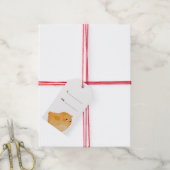 Paaskip in sinaasappel voor een heerlijk feest cadeaulabel (Met Touw)