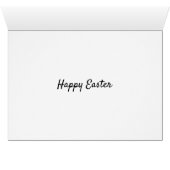 Paaskip Joyful Easter Wenskaart (Binenzijde Horizontaal (Onderkant))