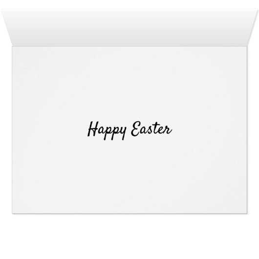 Paaskip Joyful Easter Wenskaart (Binenzijde Horizontaal (Onderkant))