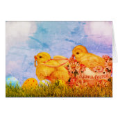 Paaskip Joyful Easter Wenskaart (Voorkant Horizontaal)