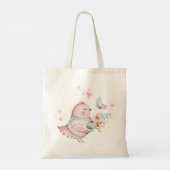 Paaskip met bloemen en vlinders tote bag (Achterkant)