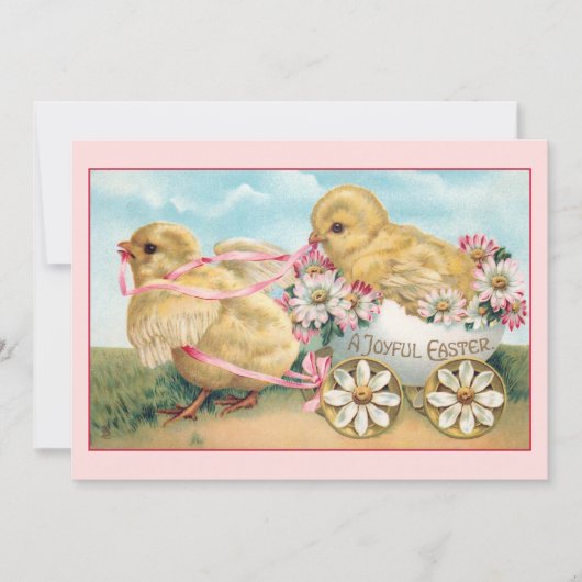  paaskip met mazen feestdagenkaart (Voorkant)