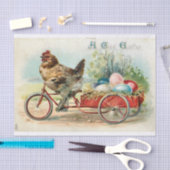 paaskip op de fiets tissuepapier (Craft)