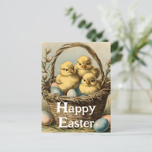  paaskippen feestdagenkaart (Staand voorkant)