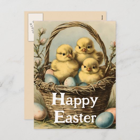  paaskippen feestdagenkaart (Voorkant / Achterkant)