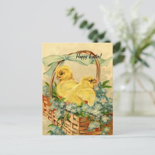  paaskippen feestdagenkaart (Staand voorkant)