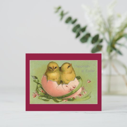  paaskippen feestdagenkaart (Staand voorkant)