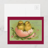  paaskippen feestdagenkaart (Voorkant / Achterkant)