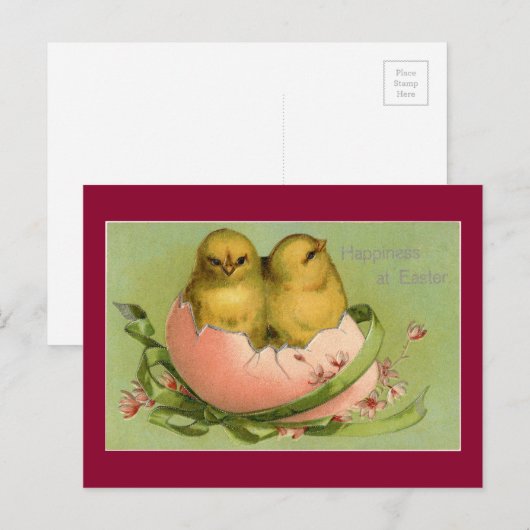  paaskippen feestdagenkaart (Voorkant / Achterkant)