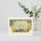  paaskippen in de tuin met Funny Poem Briefkaart (Staand voorkant)