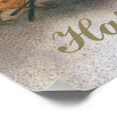  paaskippen met Red Tulip Flowers Poster (Hoek)