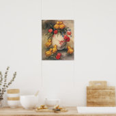 paaskippen met Red Tulip Flowers Poster (Keuken)