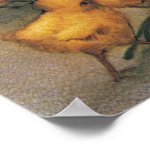  paaskippen met Red Tulip Flowers Poster (Hoek)