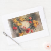  paaskippen met Red Tulip Flowers Rechthoekige Sticker (Envelop)