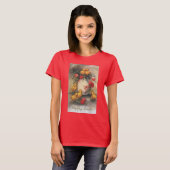  paaskippen met Red Tulip Flowers T-shirt (Voorkant volledig)
