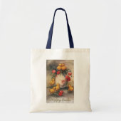 paaskippen met Red Tulip Flowers Tote Bag (Voorkant)
