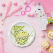 paaskippen papieren bordje (Feest)