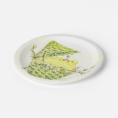 paaskippen papieren bordje (Gekanteld)