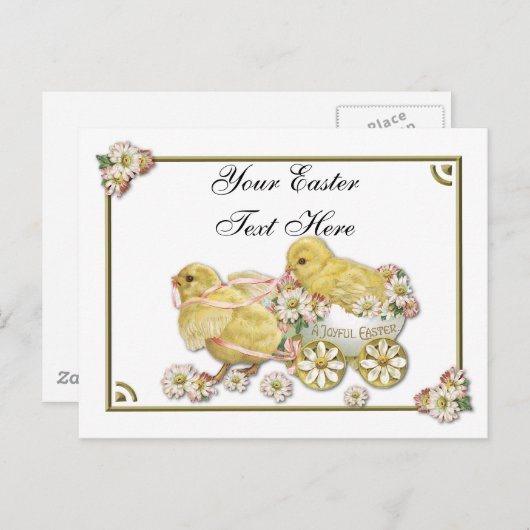  paaskippen Personaliseerbaar Briefkaart (Voorkant / Achterkant)