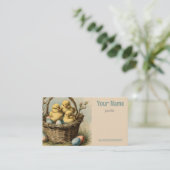  paaskippen visitekaartje (Staand voorkant)