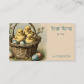  paaskippen visitekaartje (Voorkant)