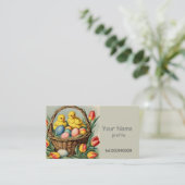  paaskippen visitekaartje (Staand voorkant)