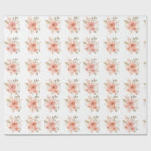 Paaskleur Bloemig Cadeaupapier (Vlak)