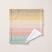 Paaskleur strepen patroon bad handdoek (Wasdoekje)